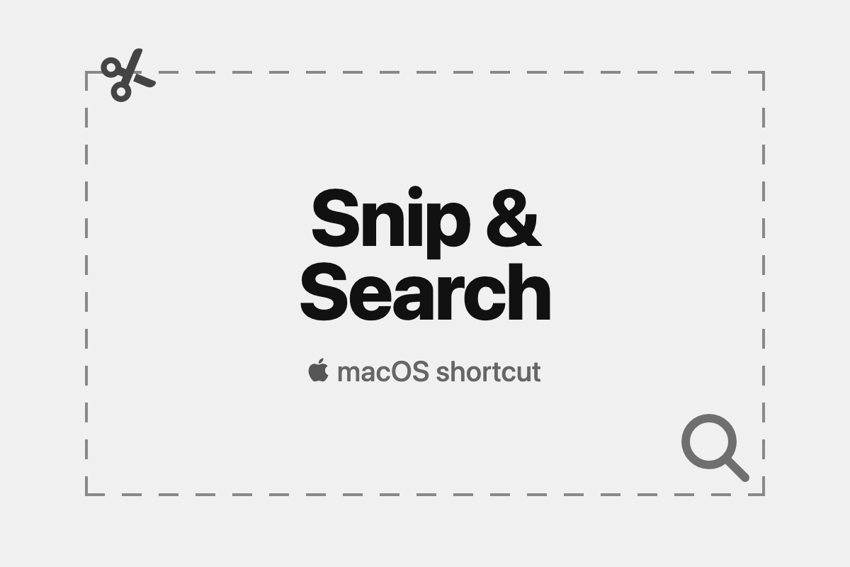 Snip & Search — take a Mac screenshot and search it on Google Images
